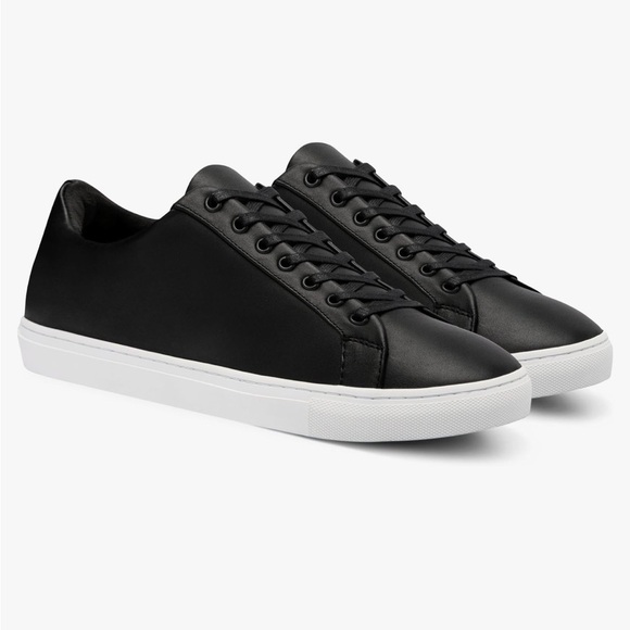 Thursday Boot Company Leather Premier Black Kace-Up Sneakers Sz 8.5 - Picture 1 of 8